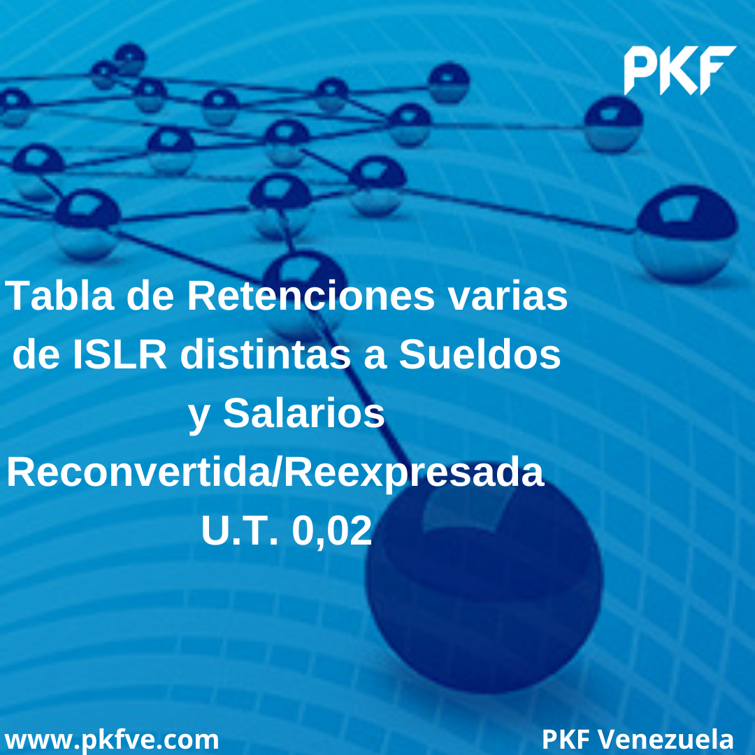 Tabla de retenciones de ISLR News Novedades PKF Carpentieri